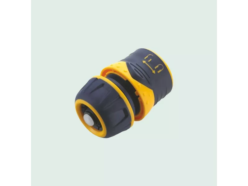 Sodigreen - Raccord rapide en PVC avec vanne stop - 15 mm