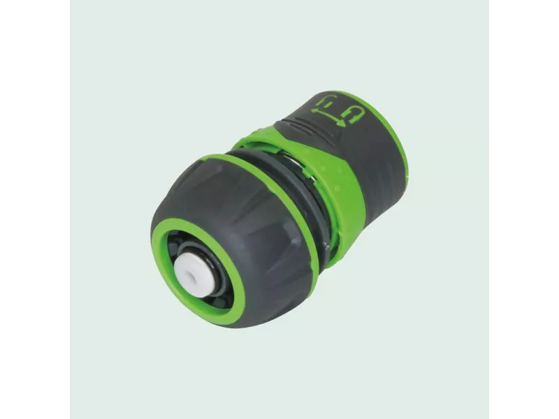 Stilker - Raccord rapide en PVC avec vanne stop pour tuyau 19 mm