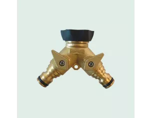 SODISE - Nez de robinet double bi-matière en Y - 20x27