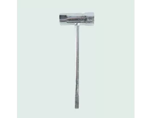 SODIPIECES - Clé à bougie avec manche et tournevis - 17 et 19 mm