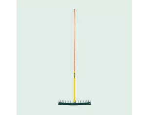 LEBORGNE - Râteau polymère Duopro 20 dents avec manche 1m80 - 60 cm