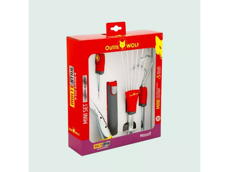 OUTILS WOLF - Mini-set balcons et terrasses Multi-star - BT52