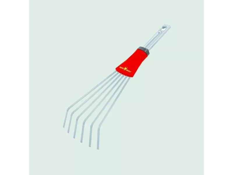 OUTILS WOLF - Petit balai à gazon à dents plates Multi-star LDM - 11.5 cm